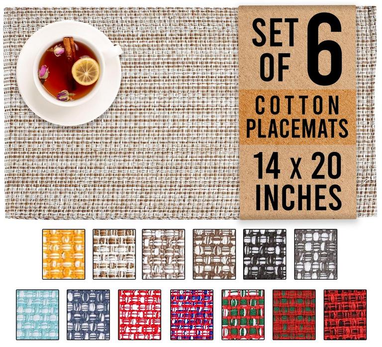 URBAN VILLA COTTON PLACEMATS 6PK
