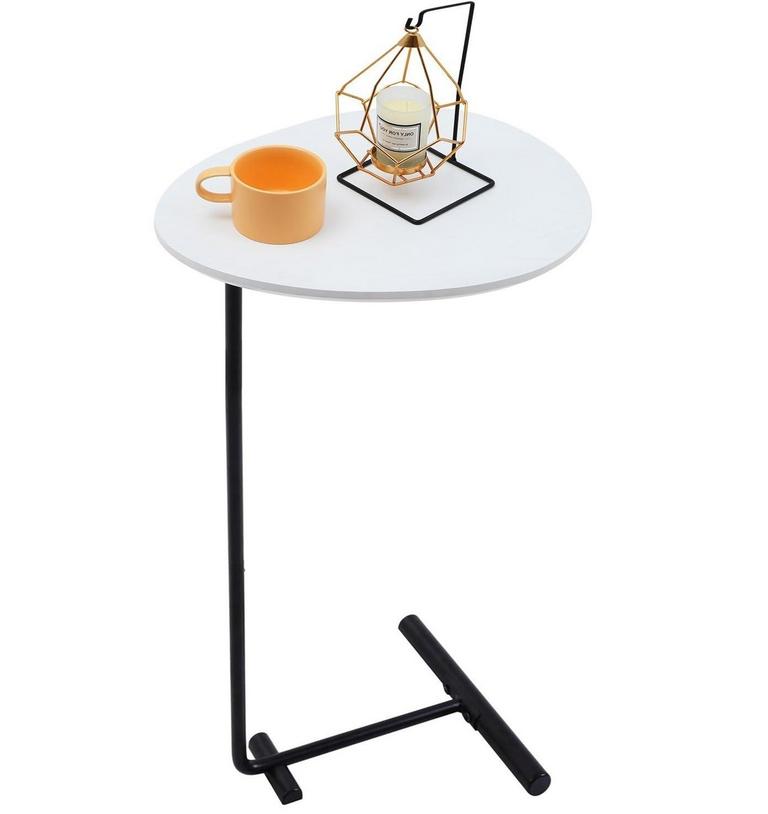 C-SHAPED SOFA SIDE TABLE