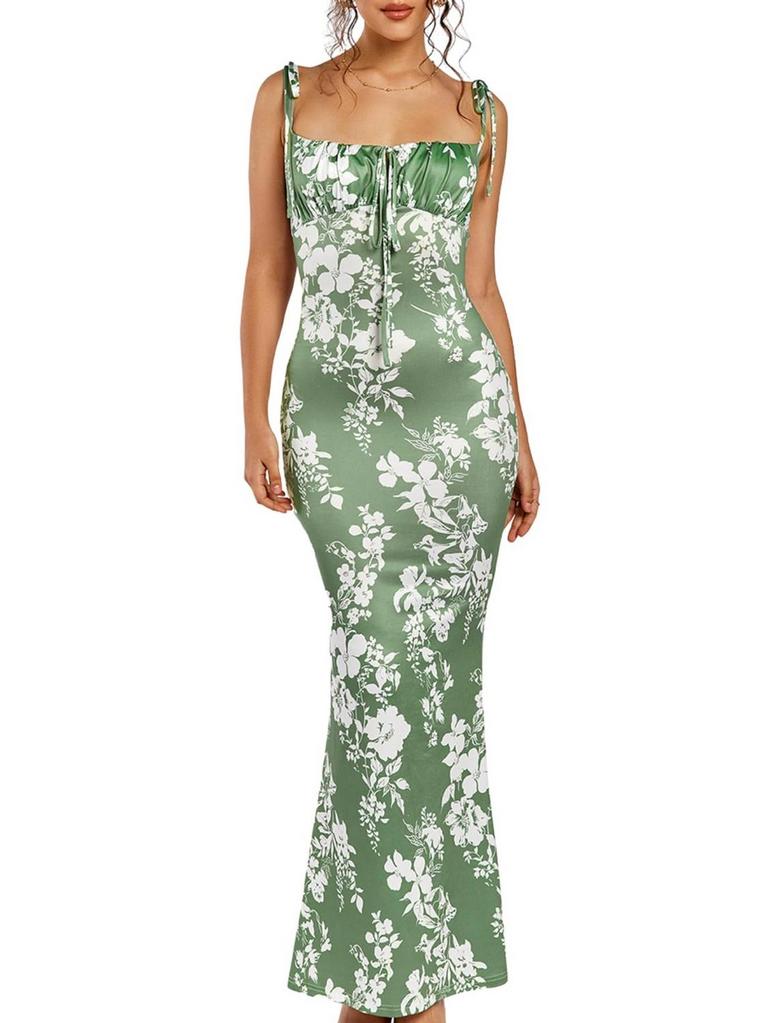 PARTHEA FLORAL MAXI DRESS WOMEN'S SZ L