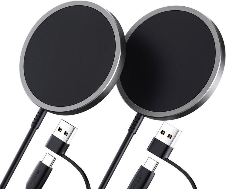 JSAUX 2-PACK MAGNETIC IPHONE CHARGERS