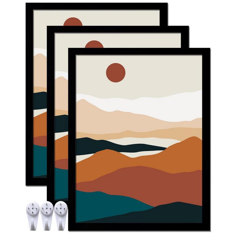 17"X22" BLACK FRAME 3PK