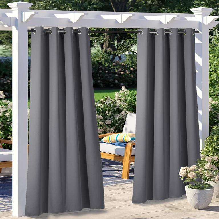 2 NICETOWN 52"X95" OUTDOOR CURTAINS 