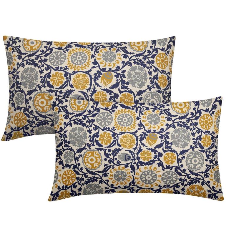 2 BOHO 12"X20" PILLOW COVERS