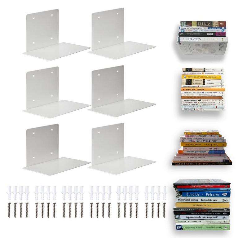 HEAVY-DUTY FLOATING SHELVES 6PK