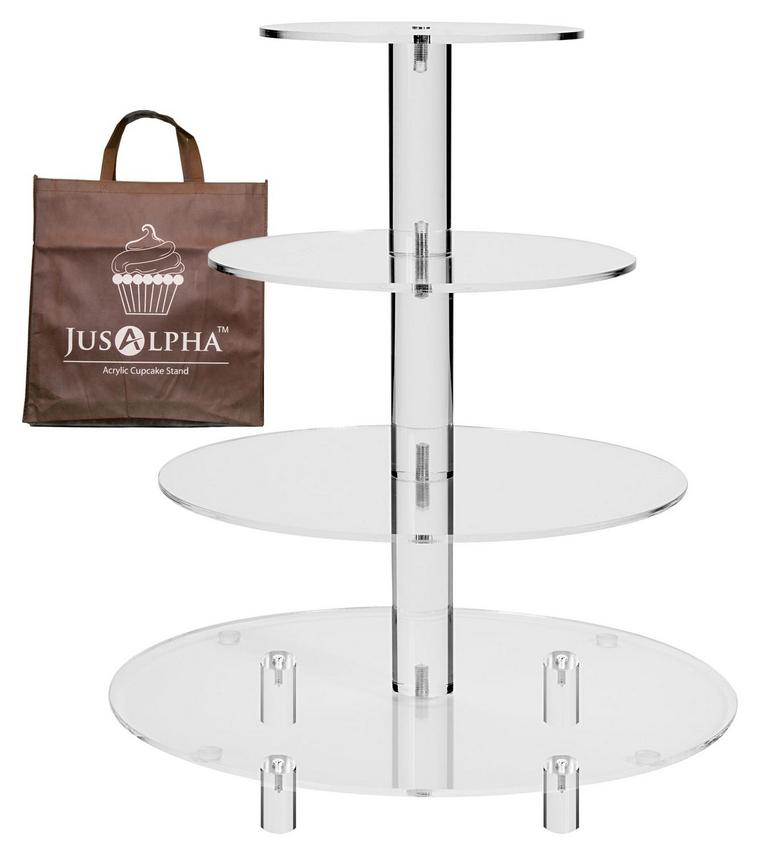 JUSALPHA 4 TIER CAKE STAND
