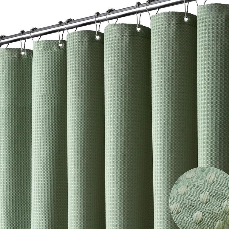 DYNAMENE GREEN SHOWER CURTAIN 72"X72"