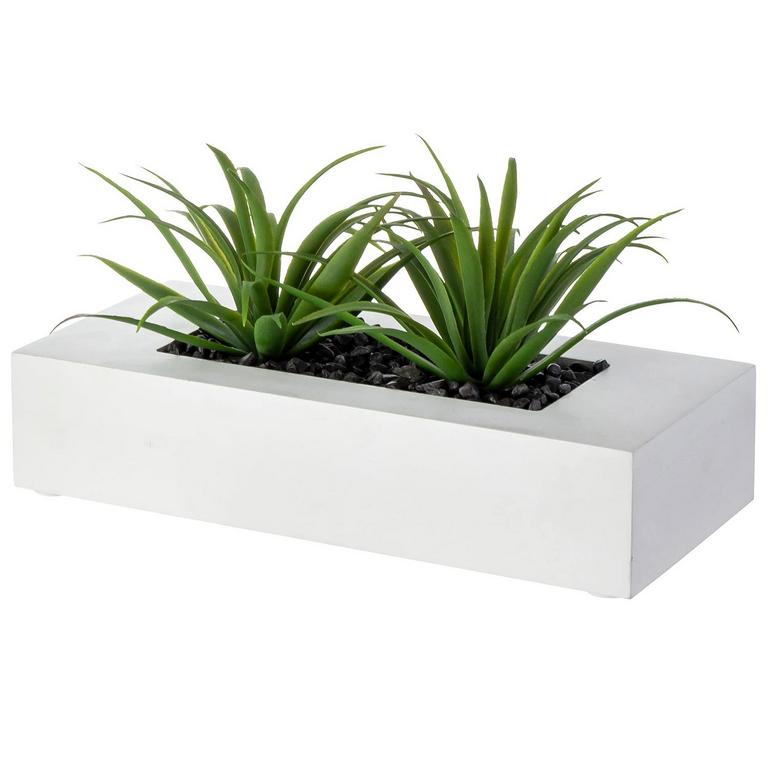 MYGIFT FAUX GRASS PLANTER POT