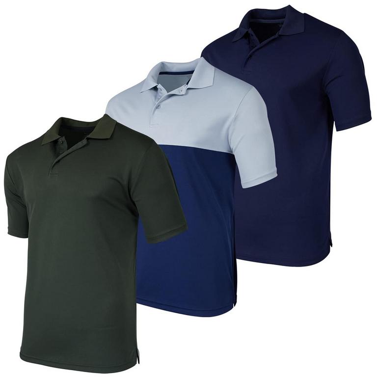 REAL ESSENTIALS KING POLOS SET MEN'S SZ 4XL