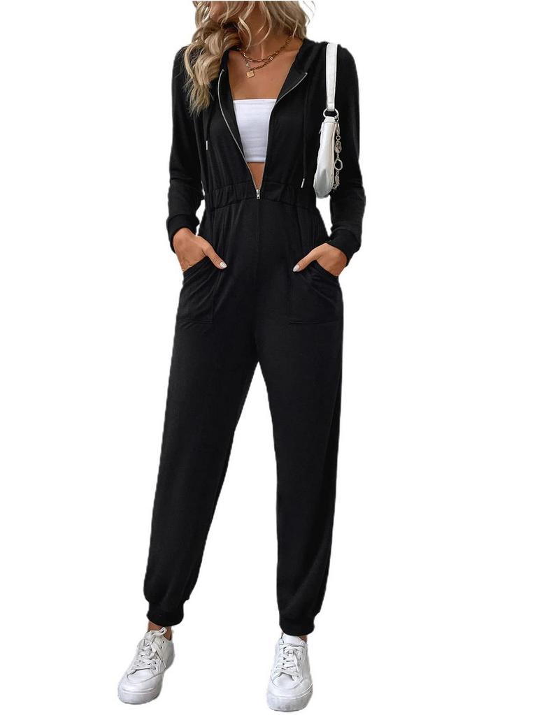 OYOANGLE HOODED JUMPSUIT WOMEN'S SZ L