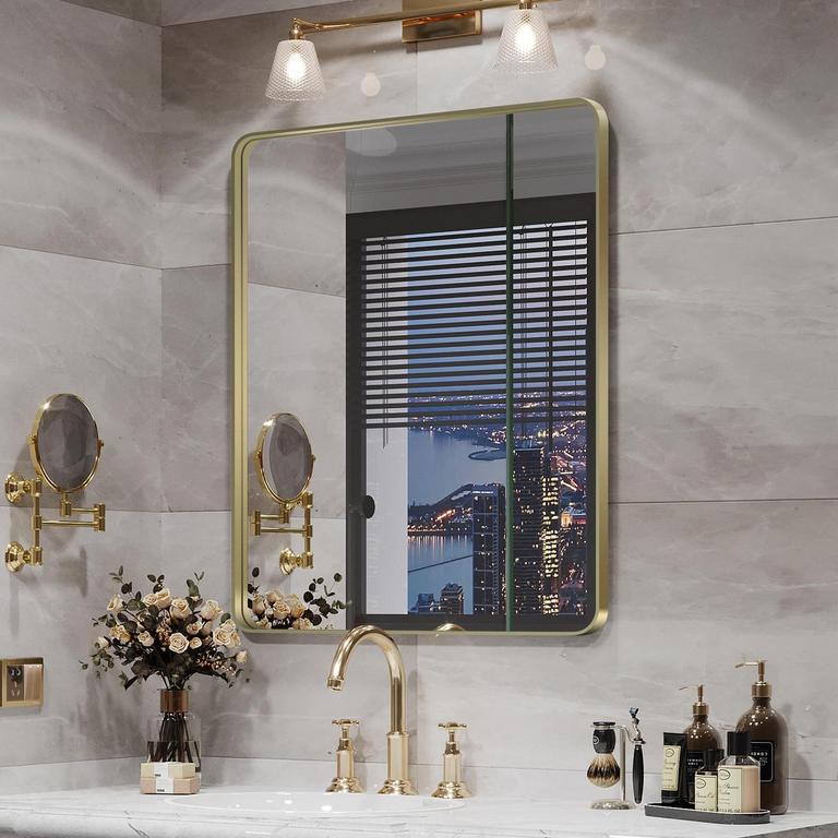 WANZVISK 30"X22" GOLD MIRROR