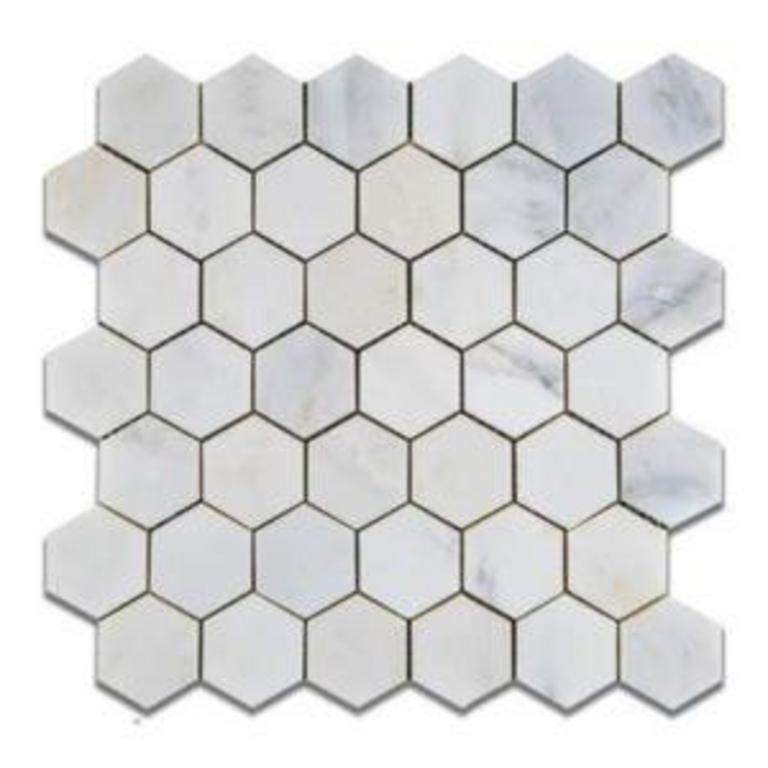 CALACATTA 10-SQ FT HEX TILES