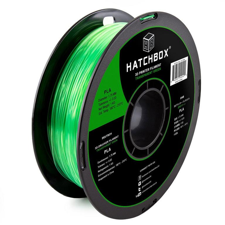 HATCHBOX TRANSPARENT PLA FILAMENT 