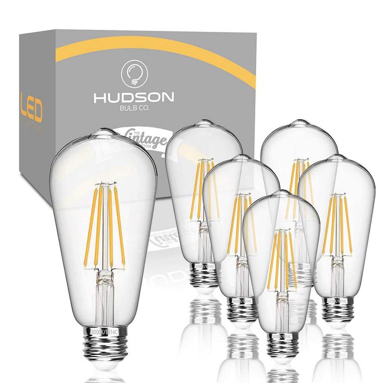 HUDSON LED EDISON BULBS 6PK