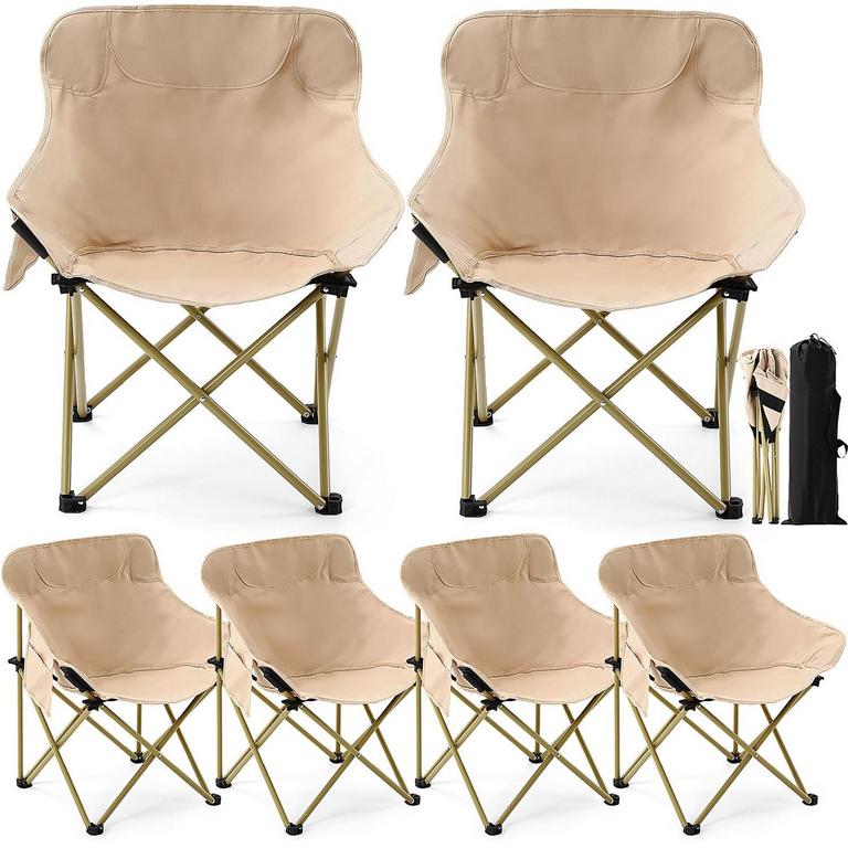 6PK PORTABLE CAMP CHAIRS