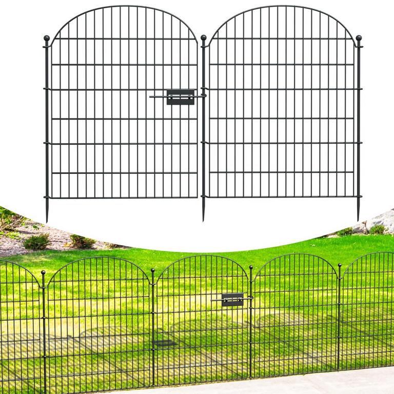 METAL GARDEN FENCE 5PK
