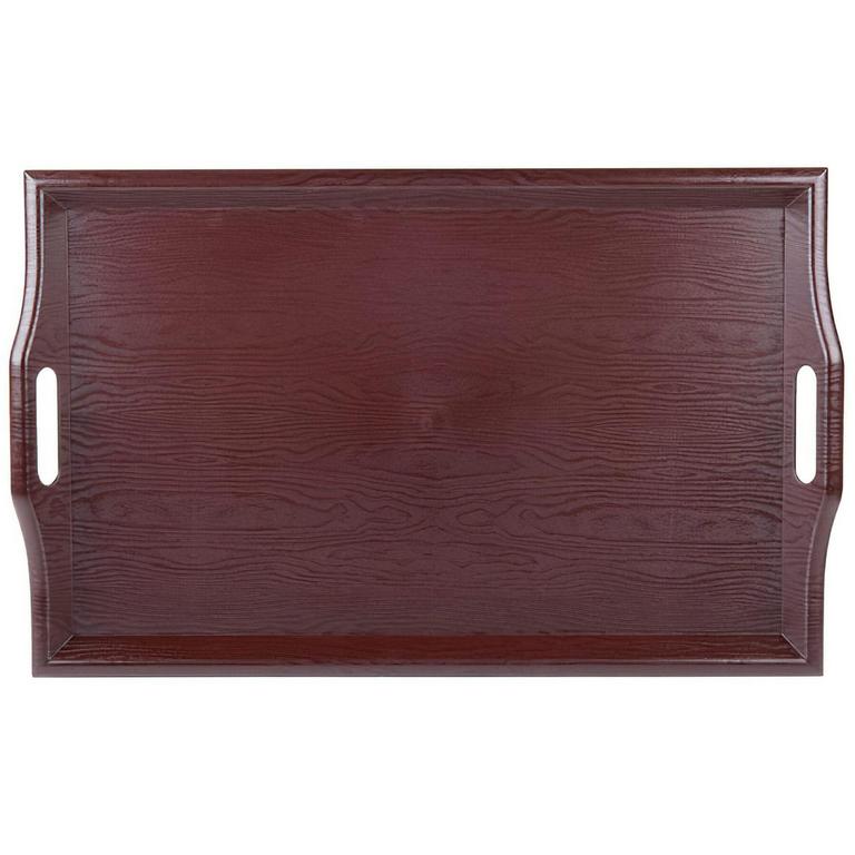 25" MAHOGANY OTTOMAN TRAY