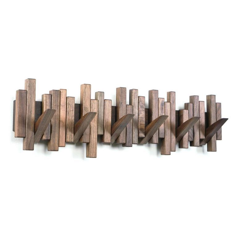 WALNUT WOOD COAT RACK