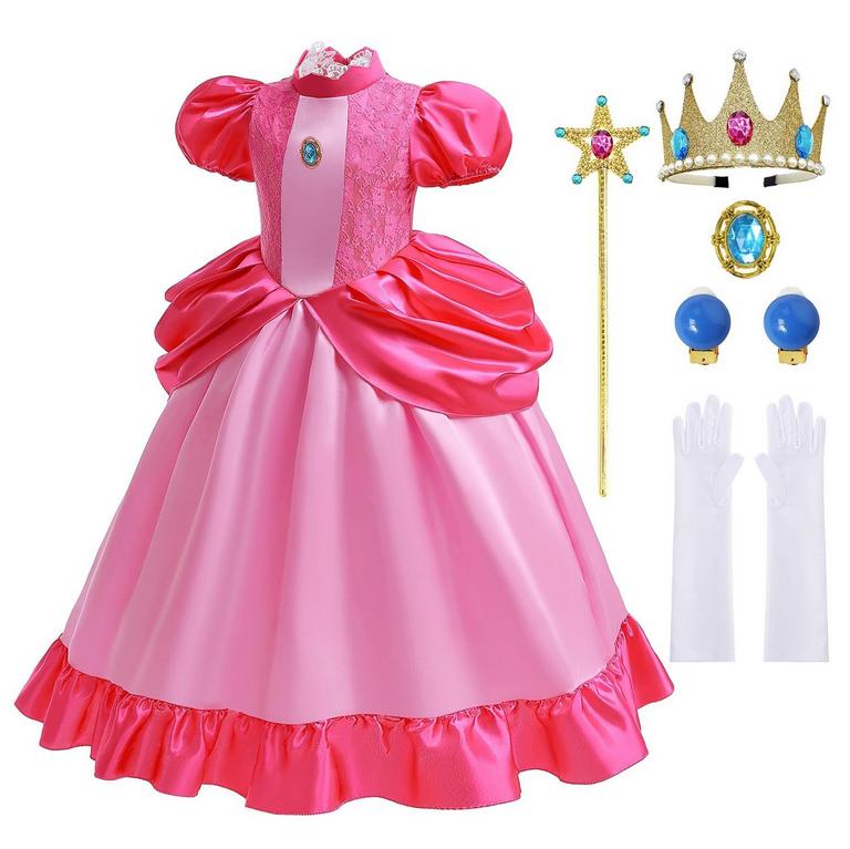 PEACH COSTUME DRESS 7-8YRS