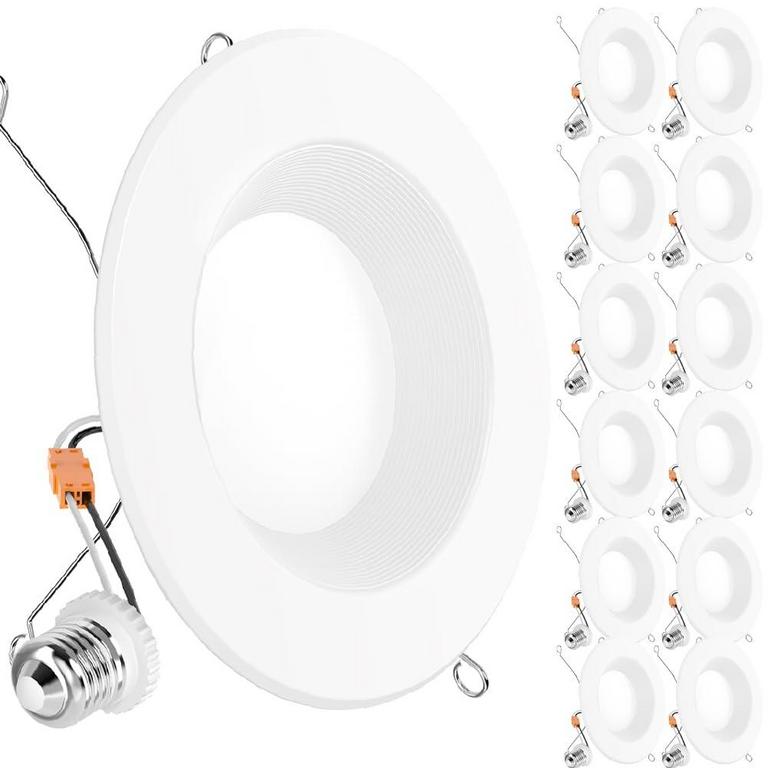 SUNCO 6IN LED RECESSED LIGHTS 12PK