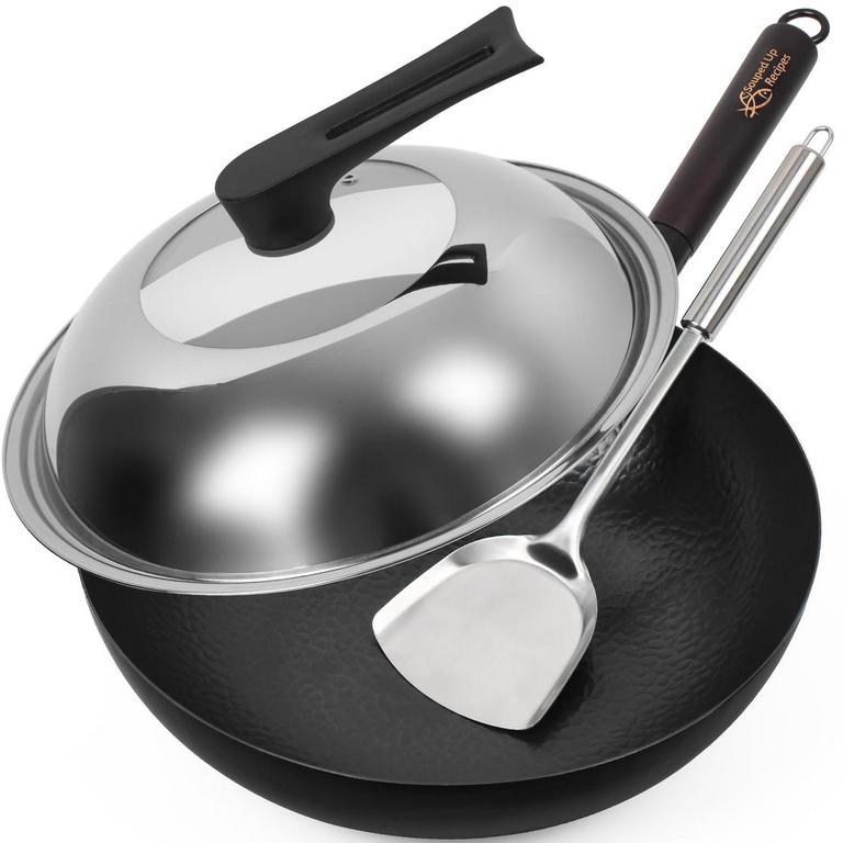 CARBON STEEL WOK SET
