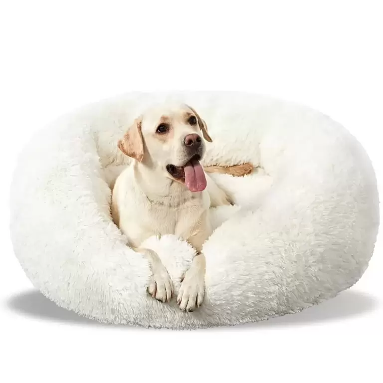 WHITE 40" CALMING CUDDLE BED
