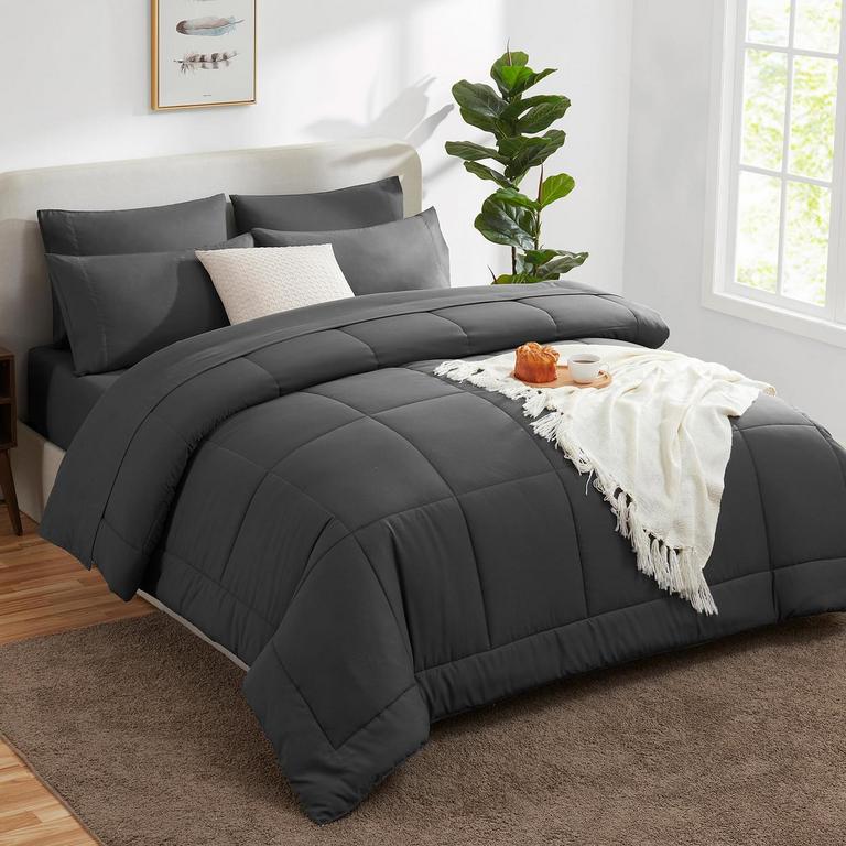 COZYLUX QUEEN COMFORTER SET 7PC