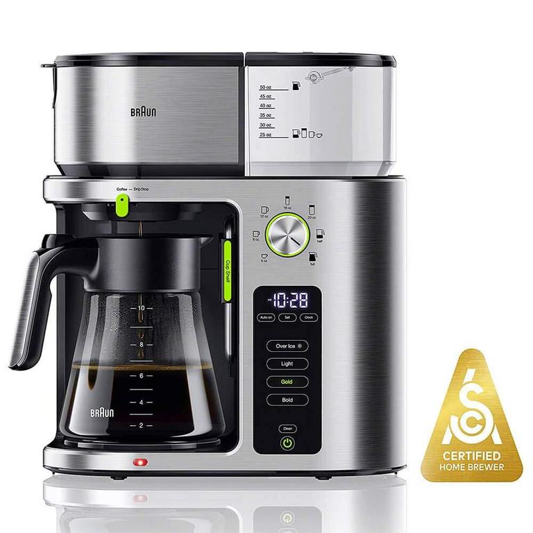 BRAUN SILVER COFFEE MACHINE