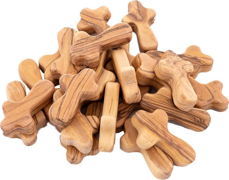 ZULUF 25 OLIVE WOOD CROSSES