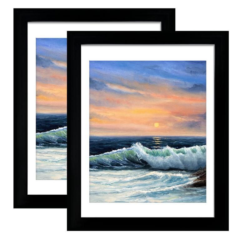 2 LUCKYLIFE 18"X24" BLACK FRAMES