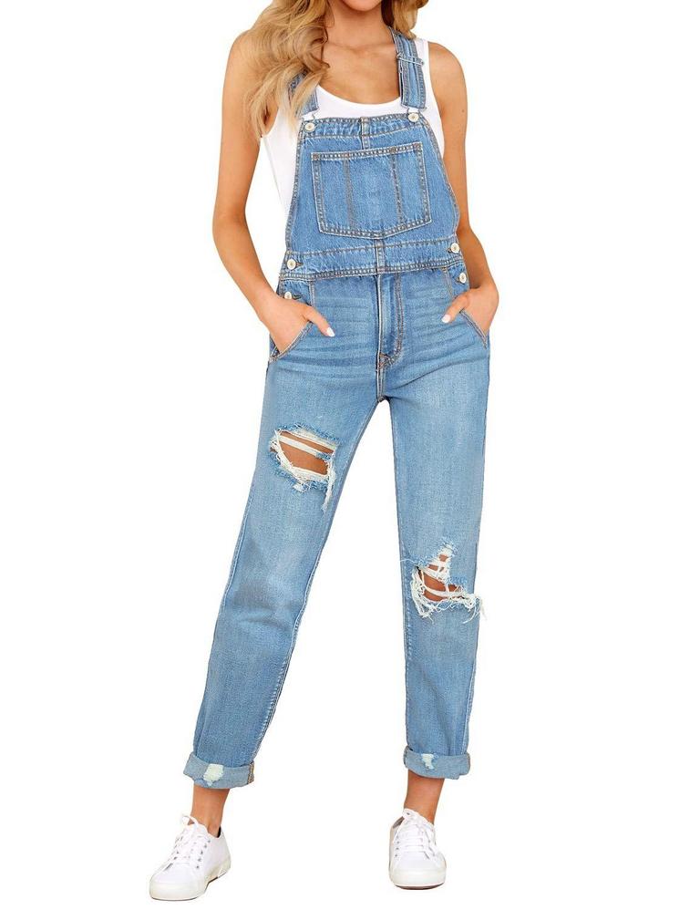 LUVAMIA WOMEN'S XL DENIM OVERALLS