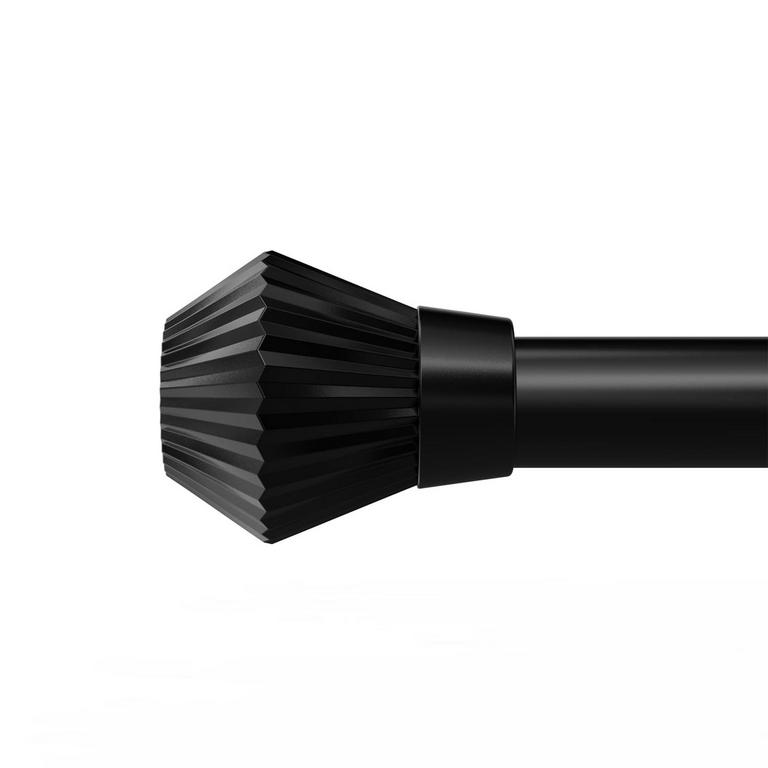 BOX SPACE 66-120IN BLACK CURTAIN ROD
