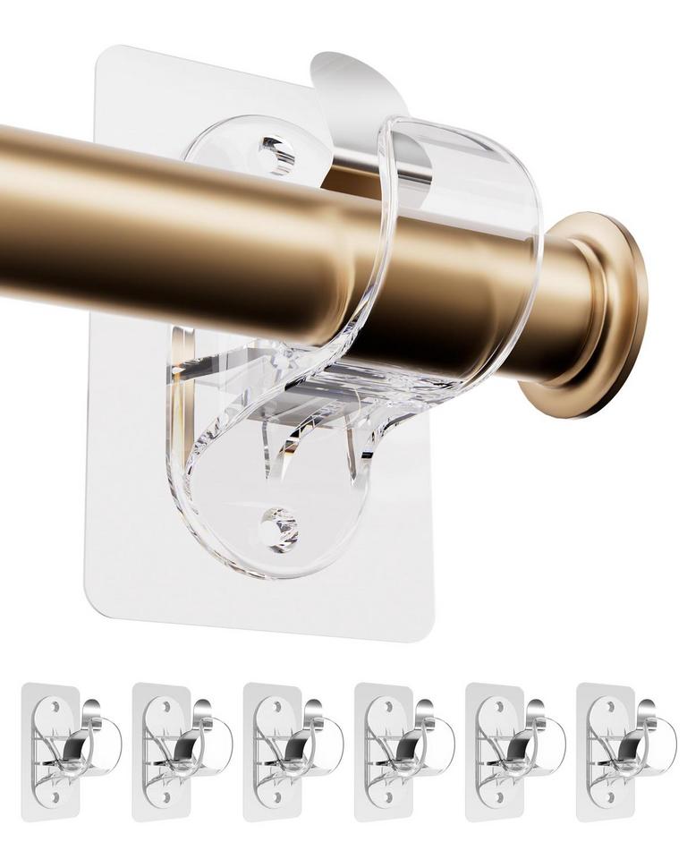 ANDGOO CURTAIN ROD BRACKETS 6PK