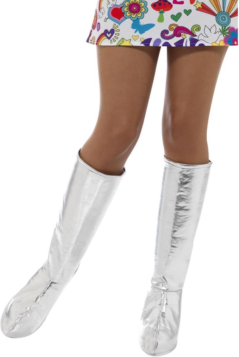 SILVER GOGO BOOT COVERS