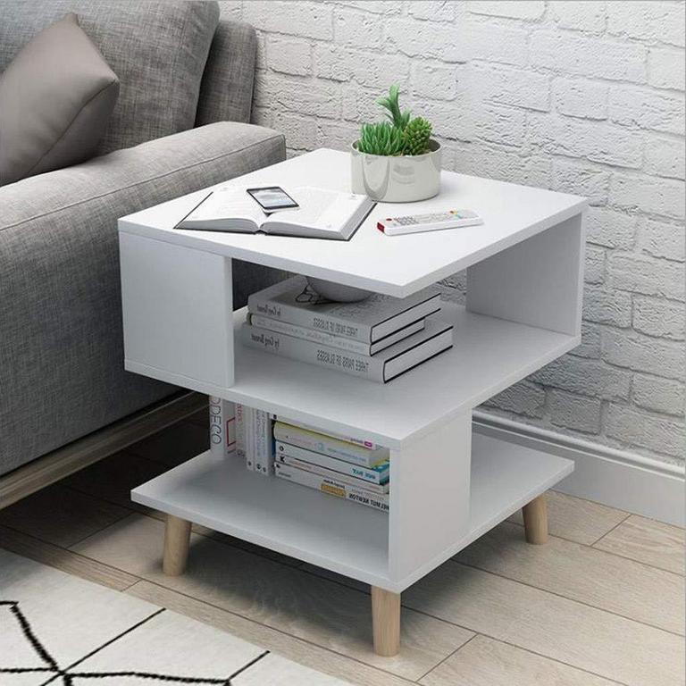 WOODEN SIDE END TABLE
