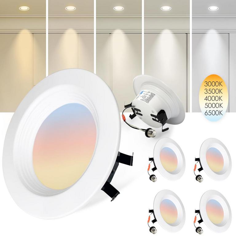 LMLAITE 4IN LED RECESSED LIGHTS 4PK