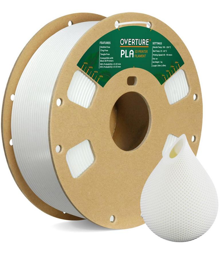 OVERTURE 2.2LB PLA 3D FILAMENT