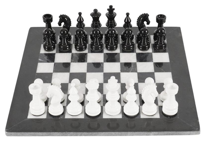 15IN METALLIC CHESS SET