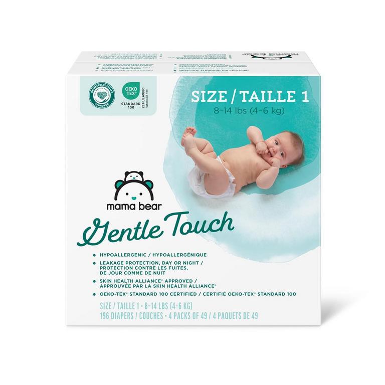 MAMA BEAR SIZE 1 DIAPERS 196PK