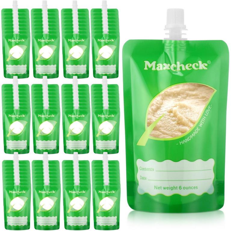 MAXCHECK BABY FOOD POUCH 100PK