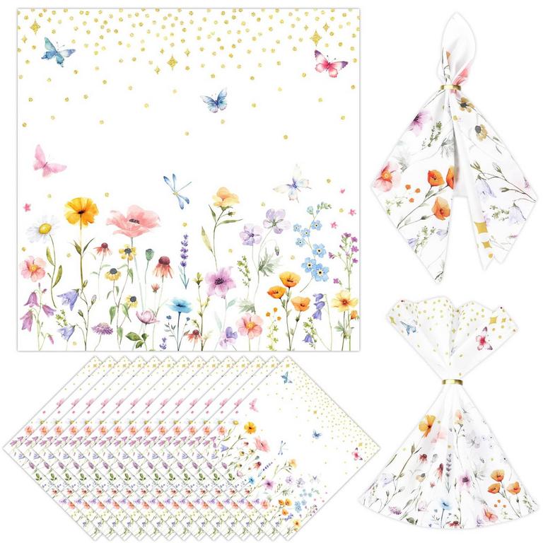 SUMMER FLORAL CLOTH NAPKINS