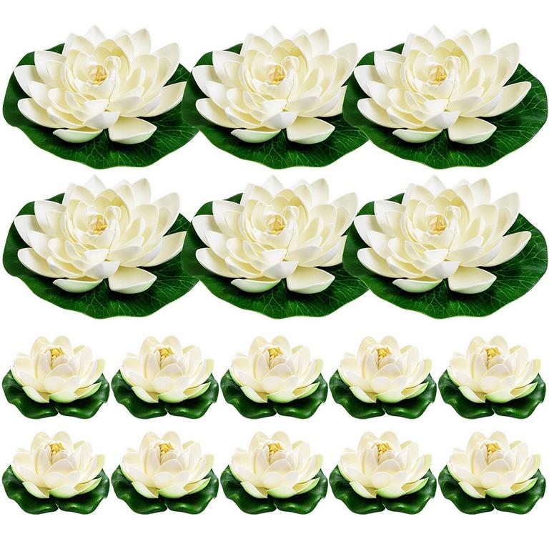 FLOATING POOL LOTUS FLOWERS