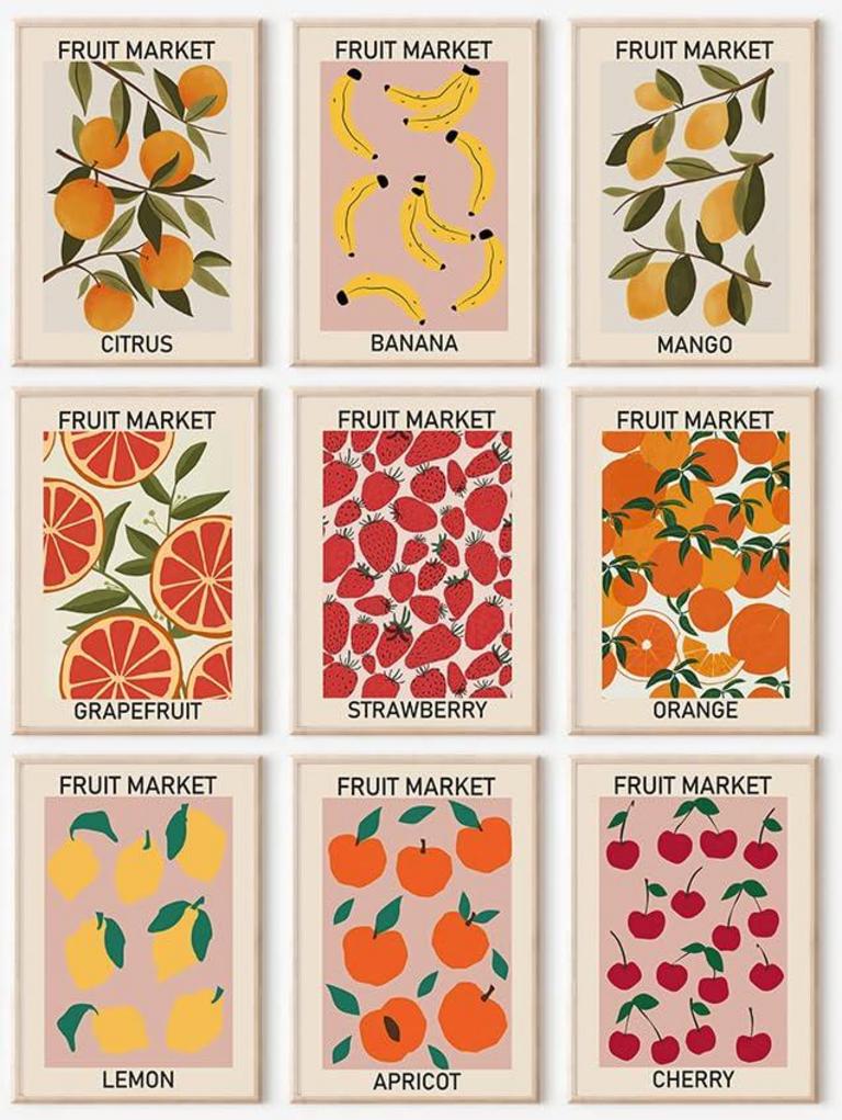 FRUIT MARKET ART PRINTS