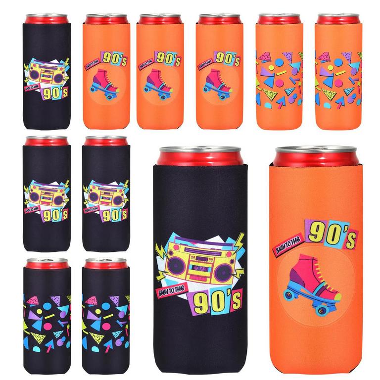 90'S BEER CAN COOLERS 12PK