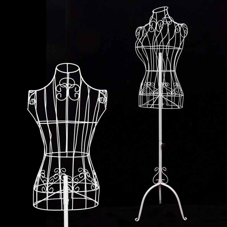 BHD WHITE METAL DRESS FORM