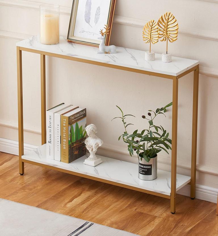 MARBLE TOP CONSOLE TABLE