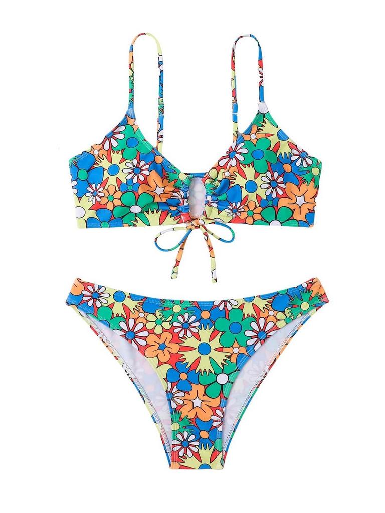 L SOLY HUX FLORAL BIKINI