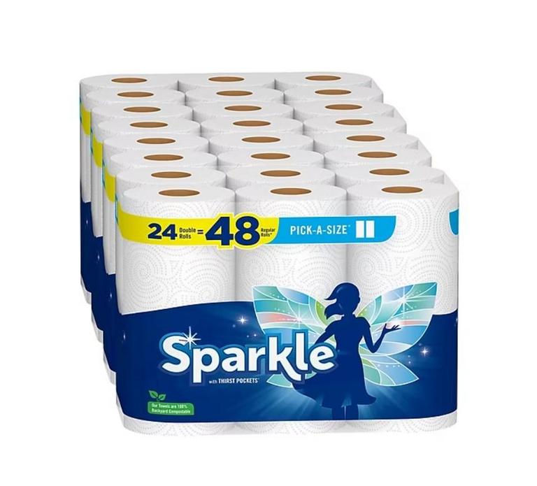 SPARKLE PAPER TOWEL ROLLS 24PK