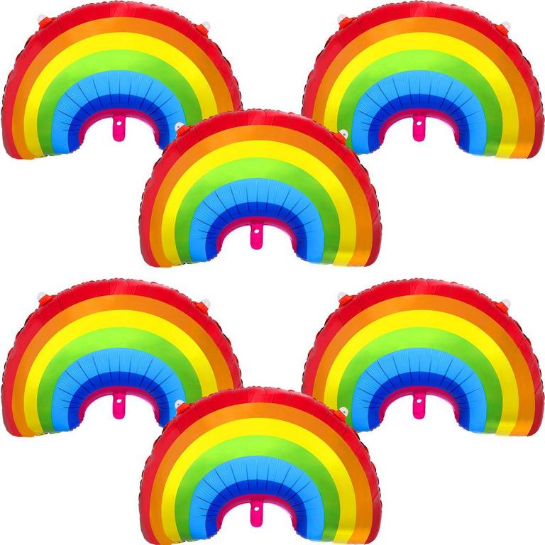 GEJOY RAINBOW FOIL BALLOONS