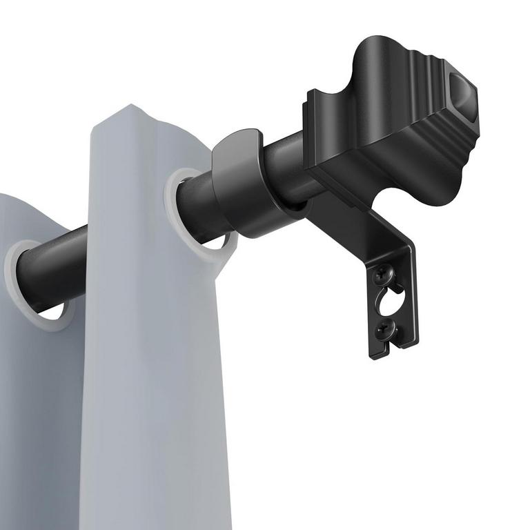 BRUNTTYPE BLACK CURTAIN ROD