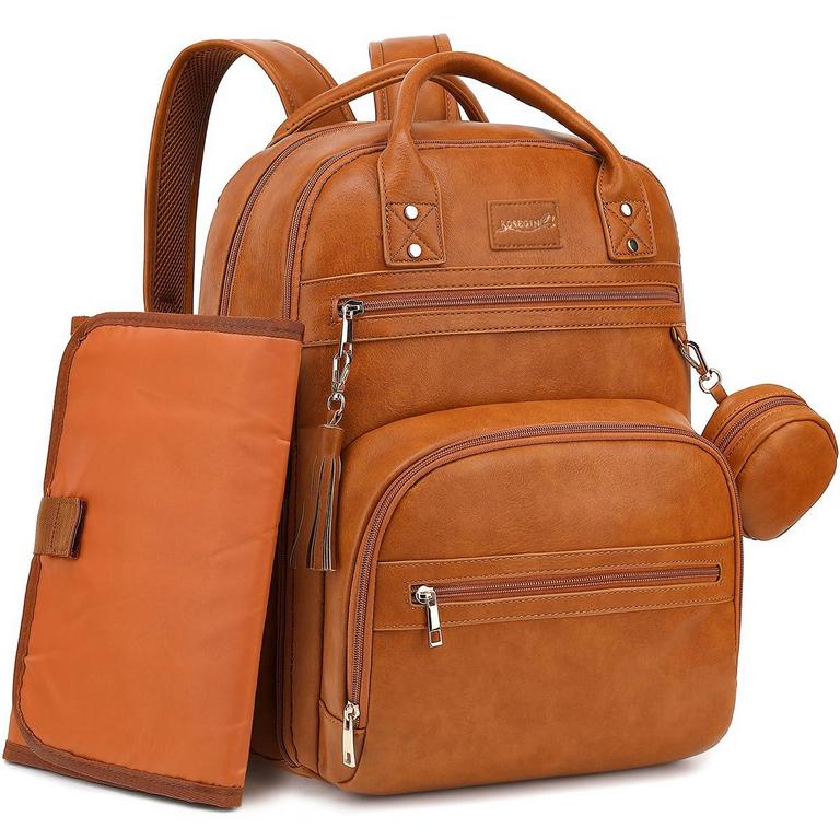 ROSEGIN VEGAN LEATHER DIAPER BAG
